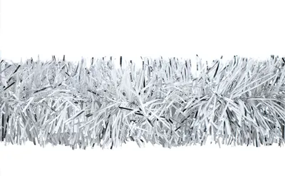 Produktbild von Weihnachtsgirlande Lametta 7cm x 3m Perlmutt Weiß