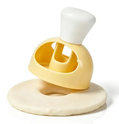 Productafbeelding van Donutvormpjes en koekjesstempels - Met dompelhulpstuk - Voor het maken van mini-donuts en gebak - Rond