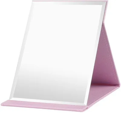 Obrázek produktu pro Skládací zrcátko, velké, 21,5 × 15,5 cm, přenosné, na líčení