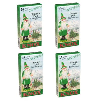 Produktbild von Knox - 4er Set Räucherkerzen - Tanne
