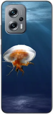 Produktbild von König Design Hülle kompatibel mit Xiaomi Redmi K50i Kunststoff Soft Handyhülle - Handy Case Qualle