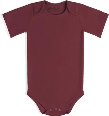 Produktbild von Baby Body aus 100% Baumwolle mit Schlupf-Ausschnitt kurzarm gerippt 9-12 M Raspberry