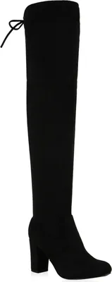 Obrázok produktu pre VAN HILL dámske čižmy nad kolená s dlhým podpätkom topánky 836068, Farba: čierna, Veľkosť: 37