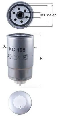 Zdjęcie produktu dla Filtr paliwa KNECHT KC 195