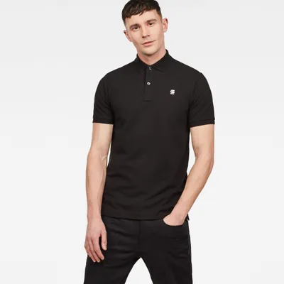 Productafbeelding van G-Star polo voor heren, model D11595, kleur 5864 Dunda Slim, maat 6484, kleur zwart