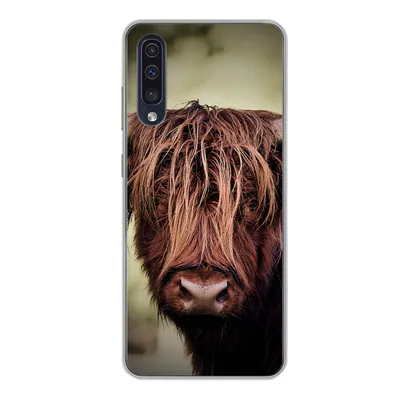 Produktbild von MuchoWow® Handyhülle Schutzhülle Hülle für Samsung Galaxy A50 Schottischer Hochländer - Licht - Porträt - Natur Silikon Softcase Handy Hülle - Mobiltelefonhülle