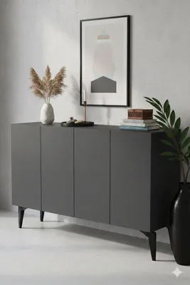 Produktbild von Skye Decor, Hochwertiger Konsolentisch Anthrazit, 120 cm, 100% Melamin