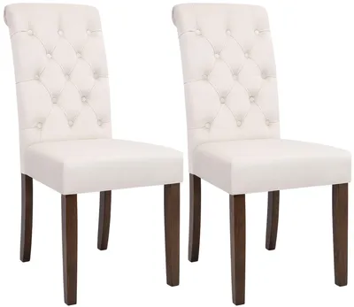 Produktbild von CLP Esszimmerstühle 2er Set gepolstert mit Lehne Lisburn, Küchenstühle mit bodenschonenden Stuhlbeinen aus Kautschukholz, Farbe: creme, Material: Samt, KI-generiertes Bild