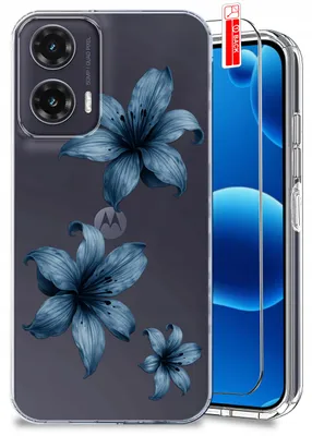 Produktbild von Hülle für Motorola G35 5G – Frühlingsmotive, Frühlingsblumen, durchsichtige Hülle + Displayschutzfolie