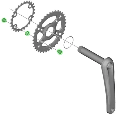 Image de Shimano Slx M7100 Hollowtech Ii Boulon de manivelle noir noir One Size