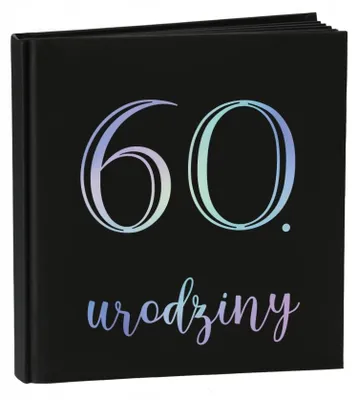Produktbild von Schwarzes Gästebuch 60. Geburtstag Fotobuch Geschenk