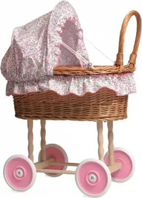Produktbild von Stubenwagen für Puppen, Design Blümchen
