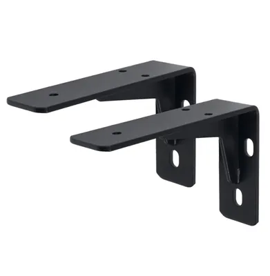 Produktbild von Verstärkter Wandhalter, Regalträger 100 x 150 x 40 mm, 2 Stück, schwarz