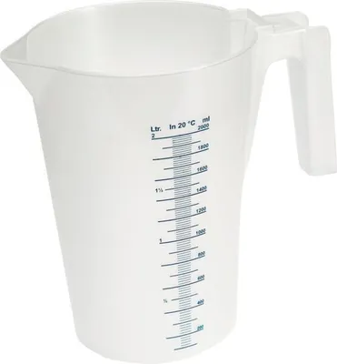 Produktbild von LAUTERJUNG Messbecher Polypropylen, Skala, Inhalt: 2,00 Liter