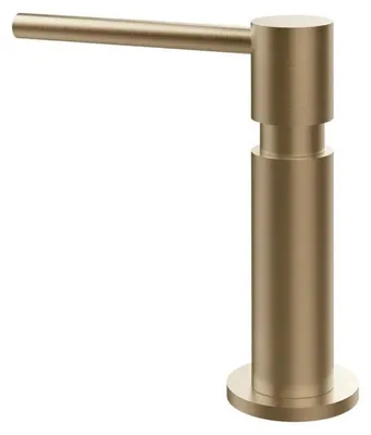 Image de Gessi Distributeur de savon encastré Oxygene 29651 726 13,9 cm Warm Bronze Brushed PVD
