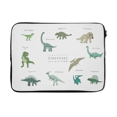 Produktbild von MuchoWow® Laptop Hülle 14 ZollKinderzimmer - Farben - Dinosaurier - Junge - Mädchen - Kind Laptoptasche - Laptoptasche - Stoßsicher - Schutzhaube