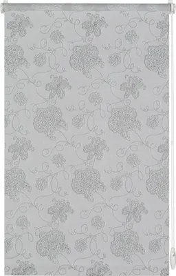 Produktbild von Gardinia EasyFix Rollo bestickt silber 120 x 150 cm