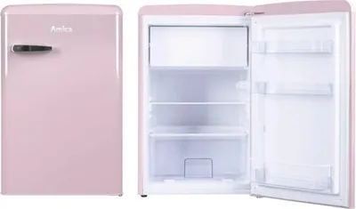 Produktbild von Amica - KS 15616 P - Kühlschrank - Pink - Retro Desing
