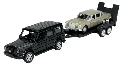 Immagine prodotto di Welly, confezione da 2: Mercedes G-Class W460 e Mercedes-Benz 600, modellini in metallo, nuovi, nella confezione originale, scala 1:34