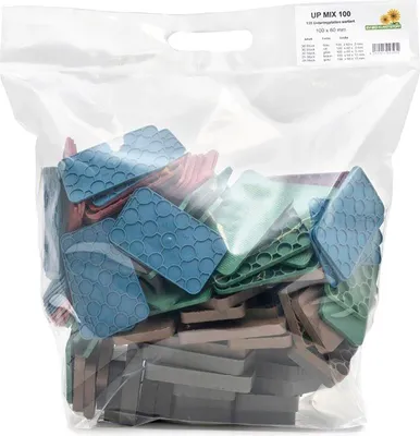 Produktbild von GV Unterlegplatten Kunststoff 100x60mm - Kunststoffplatte ideal für den Fenster- und Holzbau, Inhalt 110 Stück