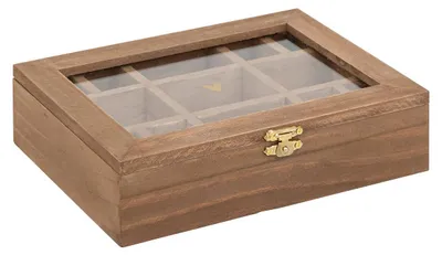 Produktbild von Schmuckkasten aus Holz FLORAL, 20,5 x 5,3 x 15 cm