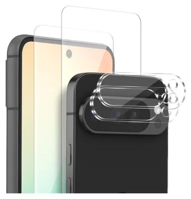 Produktbild von 2x Display + Kamera Glas für Google Pixel 9 Pro XL Panzerfolie Displayglas Kameraglas 9H Schutzglas