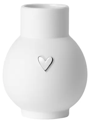 Produktbild von Räder Lovely Mini-Kugelvase Herz Silber