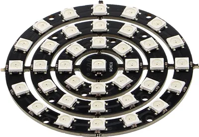 Produktbild von LED Kreis WS2812B - verschiedene Größen - Ringe entfernbar Version: Version4 - 37 LEDs