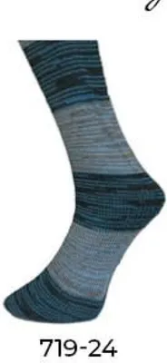 Produktbild von Ferner Wolle Lungauer Sockenwolle 4-fach mit Seide Farbe 719-24