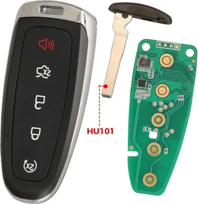 Obrázek produktu pro Dálkový ovladač, 315/433 MHz, čip ID46, klíč hu101, 315 MHz