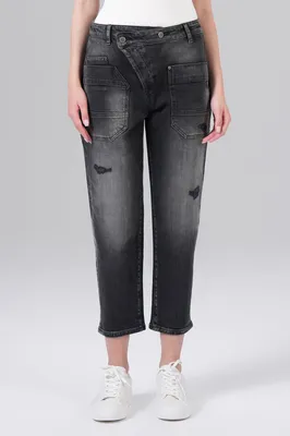 Produktbild von M.O.D Miracle of Denim Ira Boy Fit Jeans Damen Attention Black