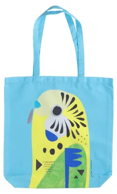 Image de Maxwell & Williams Pete Cromer Sac latéral avec perroquet de Design de 100% Twill de Coton, 42 x 41 cm - Bleu