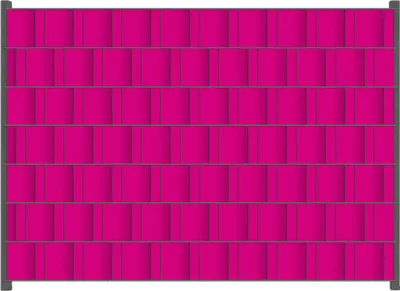 Produktbild von Wallario Zaunsichtschutz mit Motiv Pink für Ein- und Doppelstabmatten Zäune in der Größe 200 x 140 cm