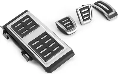 Produktbild von 4 Stück Edelstahl-Gaspedal, rutschfest, Gaspedal, Fußstütze für Auto mit Schaltgetriebe