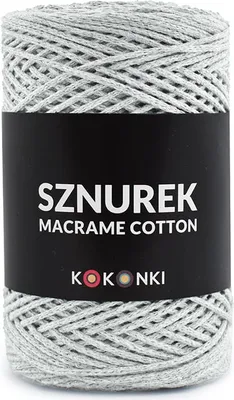 Produktbild von Makramee Baumwollschnur 2mm Hellgrau 200m Rolle