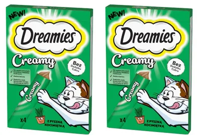 Zdjęcie produktu dla Dreamies Creamy 8x10g Kremowy Przysmak Dla Kotów Z Kocimiętką