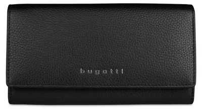 Produktbild von bugatti Geldbörse Emilia Ladies Long Wallet With Flap Black schwarz