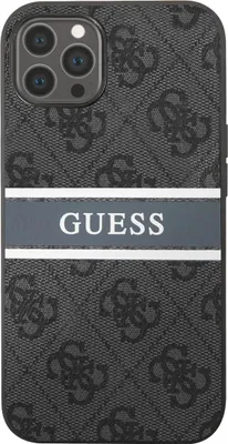Image de Guess, Étui de protection 4G Stripe Apple iPhone 13 Pro, Gris