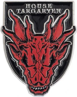 Image de Game Of Thrones : House Of The Dragon - Insigne "Dragon", émail PM10897 (Taille unique) (Rouge/Noir)