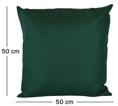 Produktbild von JACK 1x 50x50cm Outdoor Kissenhülle Bezug Lounge Garten Einfarbig, Farbe:Dunkelgrün