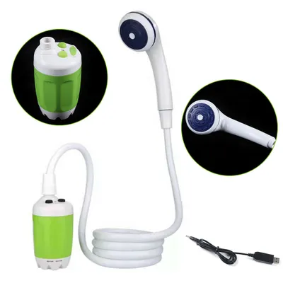 Produktbild von Camping Dusche mit Akku   Brause Tauchpumpe Auto Hund Garten Camping Pool Tragbar Wiederaufladbar  Außendusche