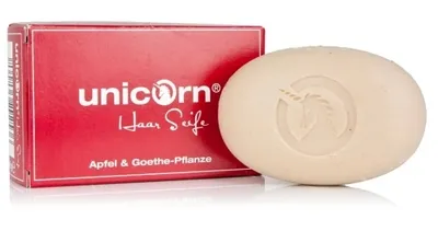 Obrázek produktu pro Unicorn Apfel-haarseife, 100 g, Tuhý šampón, Neprofesionální, Ženy, Všechny vlasy, Všechny barvy