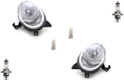 Produktbild von Johns, Scheinwerfer Halogen passend für Nissan Micra K12 07-10 Leuchtmittel Set Li. Re. 26060BG10B 26010BG10B