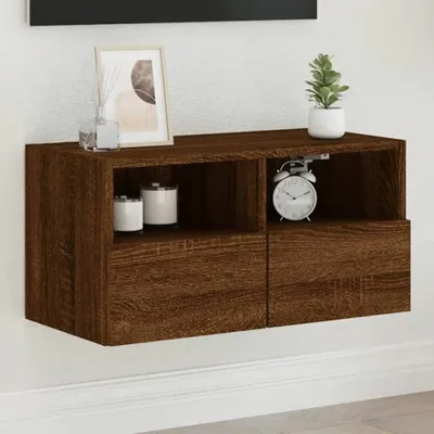 Produktbild von TV-Wandschrank Braun Eiche-Optik 60x30x30 cm Holzwerkstoff 836866