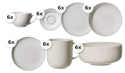 Produktbild von Kaffee- & Tafelservice 42 tlg. Laredo
