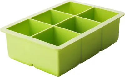 Image de Moule à glaçons Ibili XL, en silicone, 16 x 11 x 15 cm, vert
