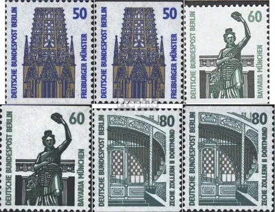 Produktbild von Briefmarken Berlin (West) 1987 Mi 794C+D,795C+D,796C+D (kompl.Ausg.) postfrisch Sehenswürdigkeiten