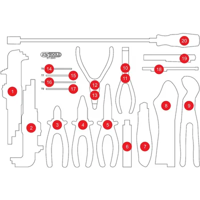 Produktbild von KS Tools 811.0045-97, 205 g, 1 Stück(e)