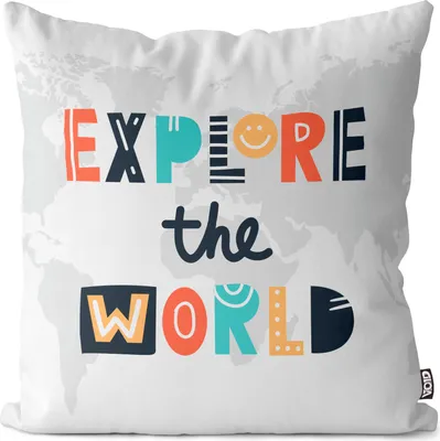 Produktbild von VOID Abenteurer Welt Reise Kissenbezug Kissenhülle Sofakissen Kissen Deko Outdoor-Kissen Dekokissen