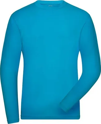 Produktbild von Langarm Shirt aus weichem Elastic-Single-Jersey turquoise, Gr. XL